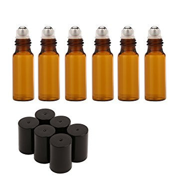 15ml Amber Bottle (black lid) OR Clear Bottle (silver lid) - Harriet Herbery