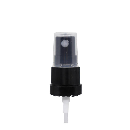 Atomiser Spray Lids - Black With Cap - 18mm